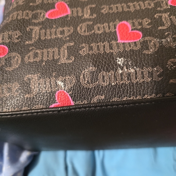 Juicy Couture Black and Pink Hearts Tote - Picture 8 of 8